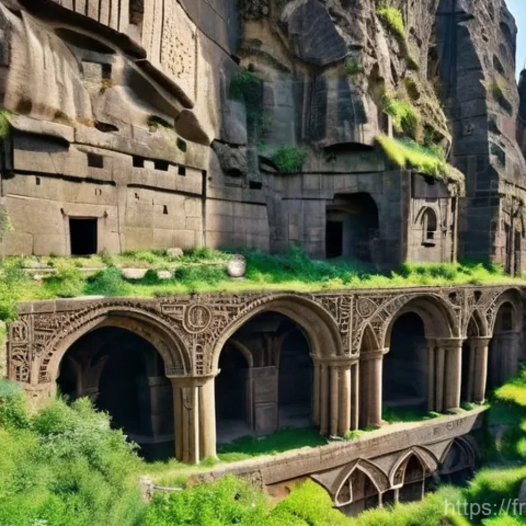 아르메니아 수도원 투어 - **Image Prompt: Mystical Rock-Hewn Monasteries of Armenia**
    "A breathtaking panoramic view of th...