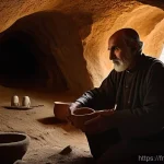 아르메니아 와인 브랜드 추천 - **Ancient Armenian Winemaker in Areni-1 Cave:** A wise, elderly Armenian winemaker, with a deeply li...