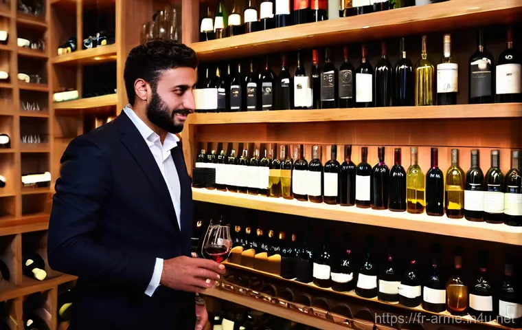 아르메니아 와인 브랜드 추천 - **High-Altitude Armenian Vineyards with Indigenous Grapes:** A sweeping, majestic landscape of high-...